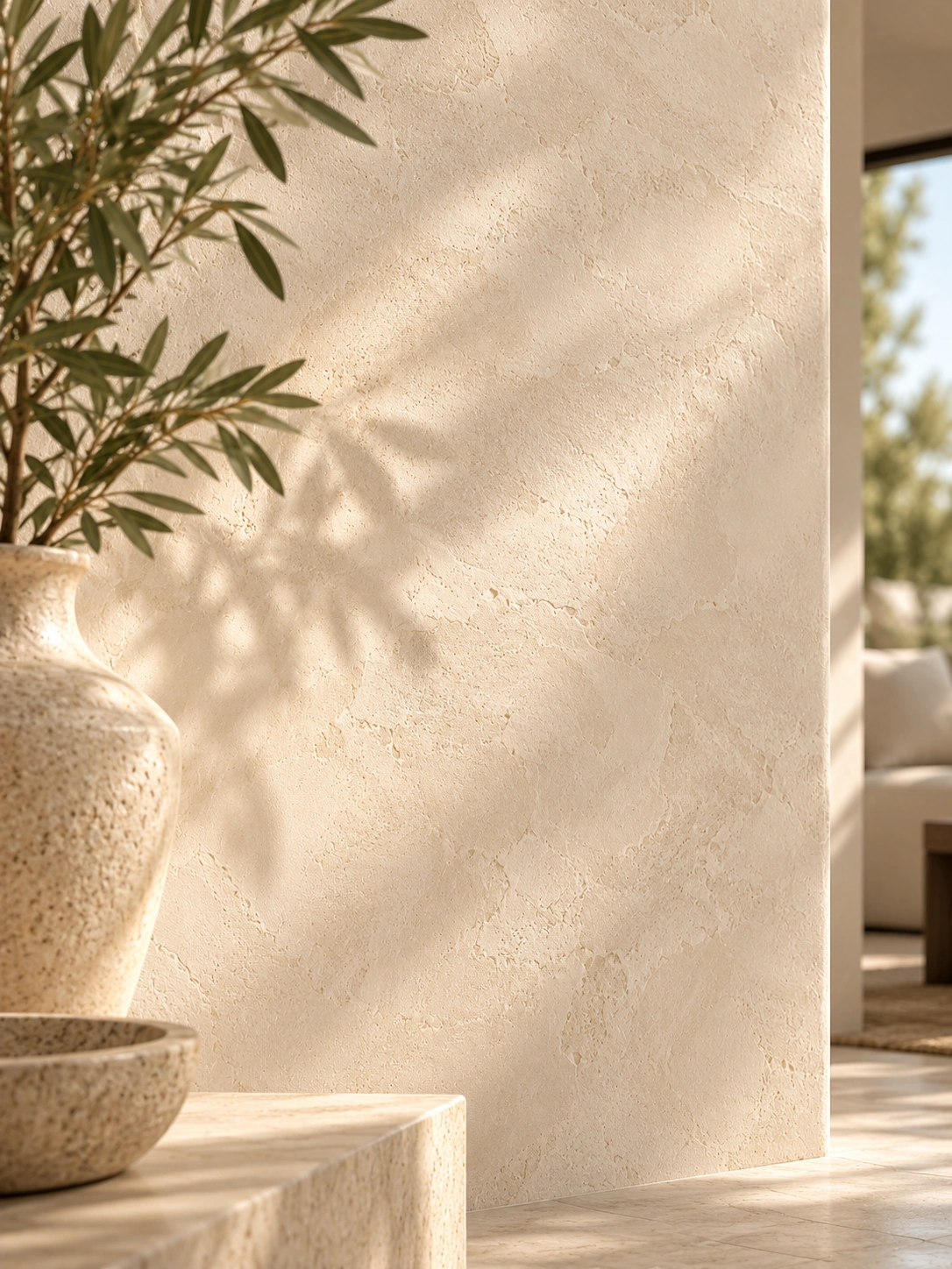 Lime Plaster material detail